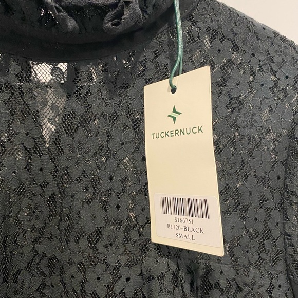 Tuckernuck Rosalee Black Lace Top Women’s Size Small NWT - Picture 11 of 12